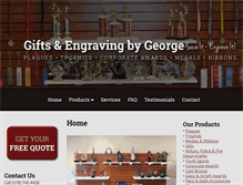 Tablet Screenshot of giftsandengravingbygeorge.com